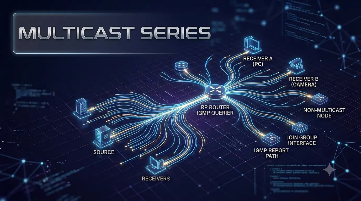 Multicast Fundamentals: How One Packet Reaches Multiple Receivers